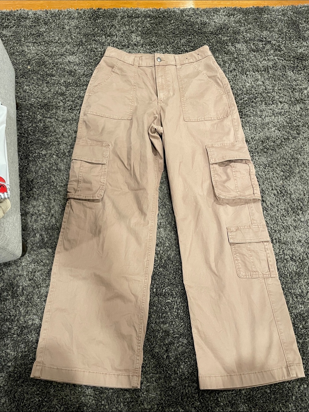 Hollister Women’s Cargo Pants in Light Taupe